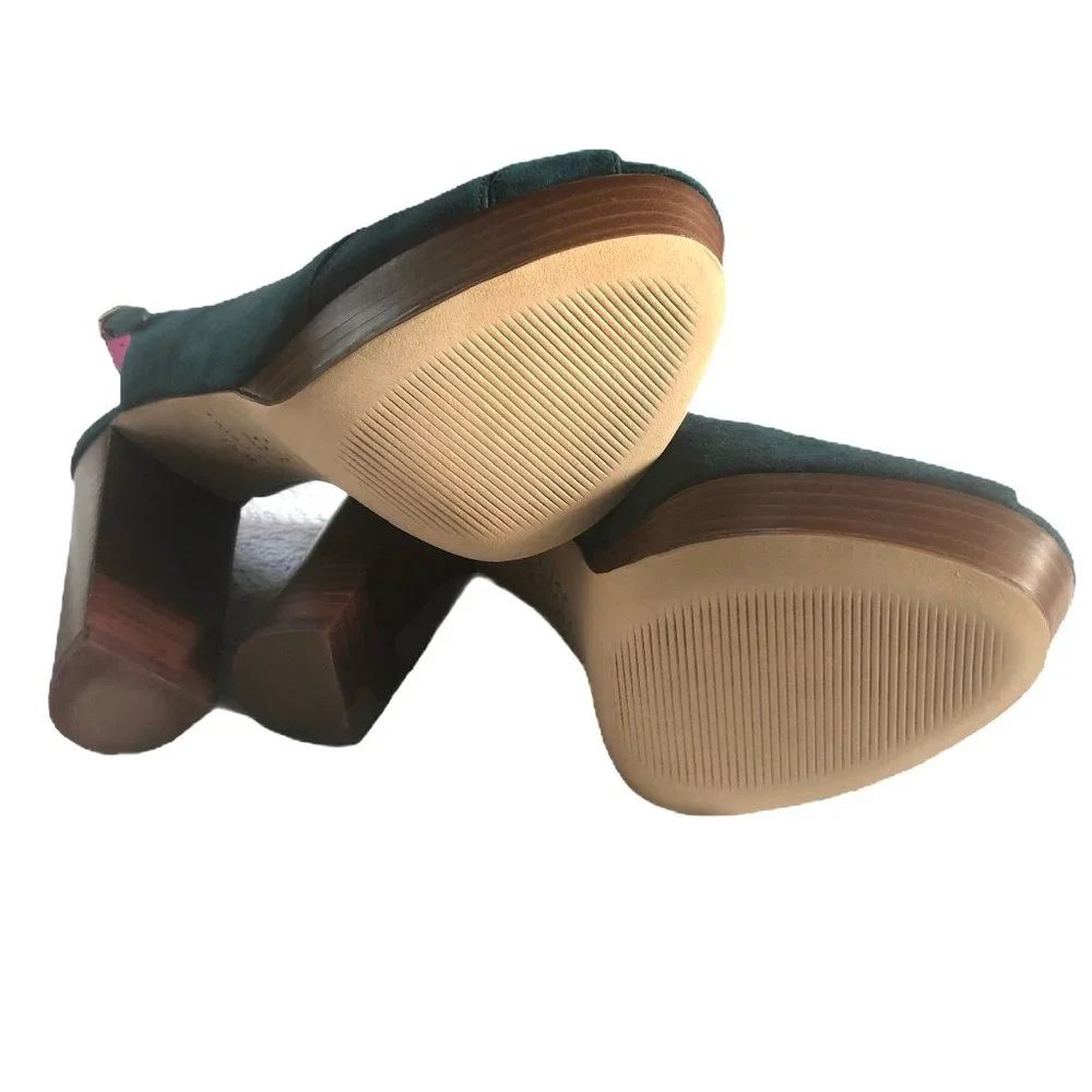 Trina Turk Joni Platform Heels in Aqua